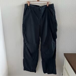 Hollister Ultra High Rise Baggy Pants Black Slouchy Fit Y2K 90s Large